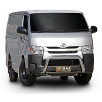 ECB Nudge Bar Suits Toyota Hiace (02/14 to 05/19) Silver Hammertone Powdercoat Finish