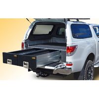 RVSS Premium Alloy Twin Drawer To Suit Isuzu D-Max X-Terrain (2020+) With GENUINE LINER WITH ROLLTOP